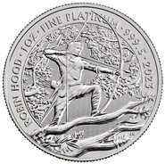 Pièce Royal Mint Mythes et Légendes Platine 1 Once 2023 Robin des Bois