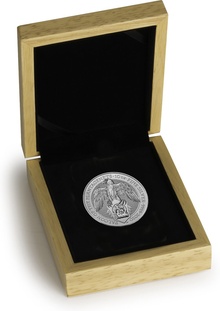 Royal Mint Queen's Beasts Argent 10 Onces le Faucon en Coffret