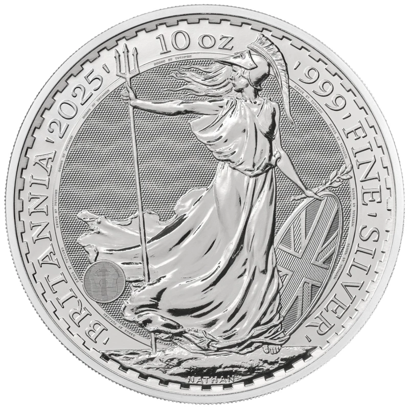 Pièce Britannia Argent 10 Onces 2025