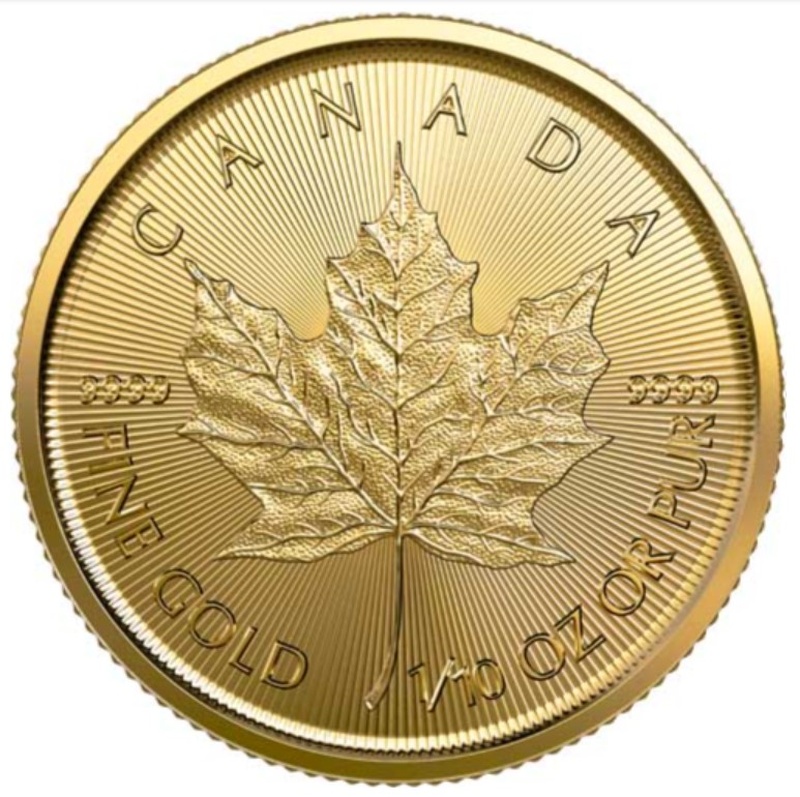 Maple Leaf Or 1/10 Once 2023