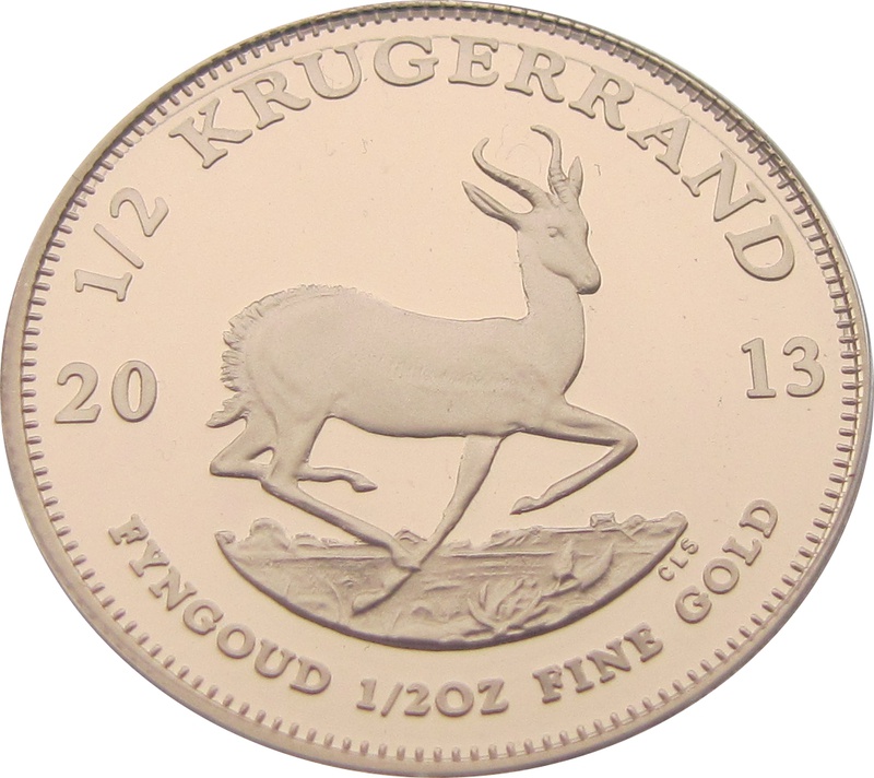 2013 Proof Half Ounce Krugerrand Gold Coin