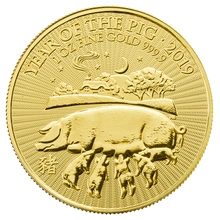 Pièce Royal Mint Lunar Or 1 Once 2019 Année du Cochon