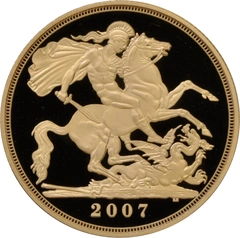 Pièce Double Souverain Or 2007 