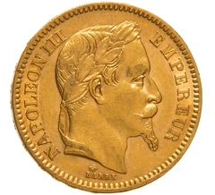 Pièce 20 Francs Or 1864 Napoléon III A