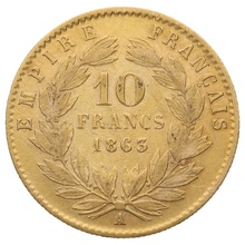 10 Francs Or Napoléon III Tête Laurée Notre Choix (1862-1868)