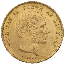 Pièce 20 Kroner Or Danois Christian IX