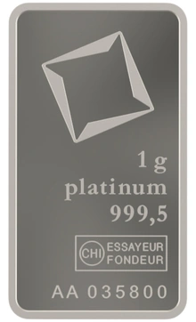 Lingot de Platine 1g Valcambi