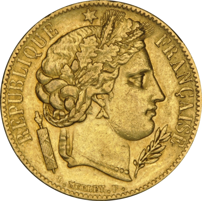 1849 20 Francs Français - Cérès - A NGC AU53