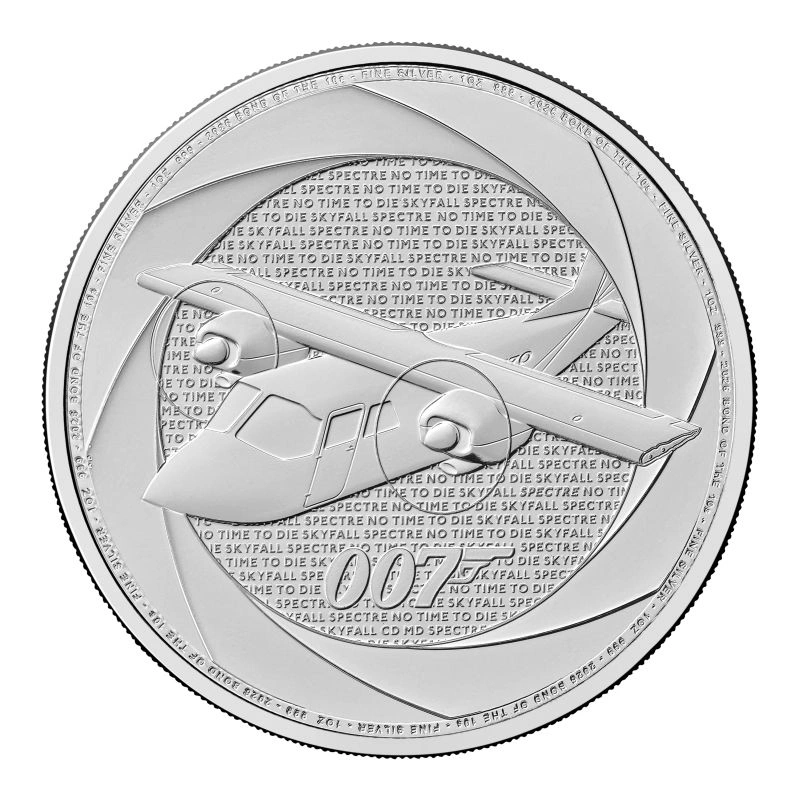 2026 Six Decades of 007 Bond of the 2010s 1oz Silver Coin