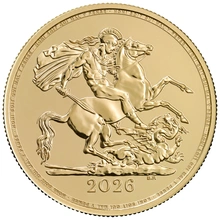 Pièce Double Souverain Or 2026