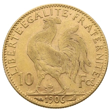 Pièce 10 Francs Or Marianne Coq en Boîte
