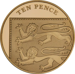 Pièce 10 Pence Or 2015 Royal Shield Quatrième Portrait BE