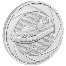 2025 Six décennies de 007, Bond des années 2000 Pi�ce d'argent 1oz