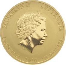 Collection Perth Mint Lunar en or de 1 once - 2010 Année du Tigre