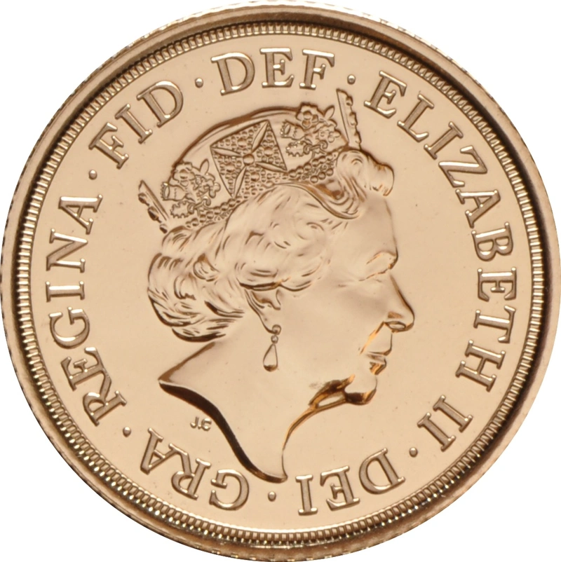 Pièce Demi Souverain Or Elisabeth II 5ème Tête Notre Choix