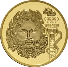 Pièce 1000 Schilling Or 1995 Jeux Olympiques