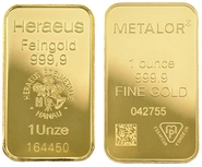 Lingot d'Or 1 Once Notre Choix Occasion
