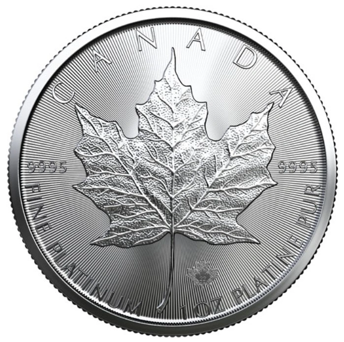 Pièce Maple Leaf Platine 1 Once 2022