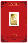 Lingot d'or de 5 grammes - PAMP 2023 Année du Lapin