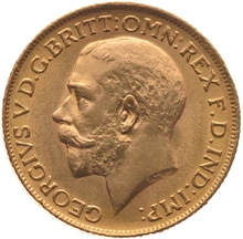 Pièce Souverain Or George V dans un Coffret Cadeau