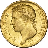 40 francs en or Napoléon I - Tête Laurée 1807-1813
