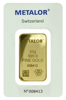 Lingot d'Or 20g Metalor
