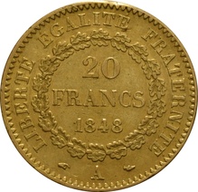 20 Francs Or Génie 1848 2ème République