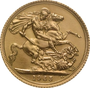 Pièce Souverain Or 1965