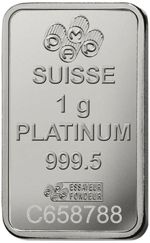 Lingot de Platine 1g Pamp