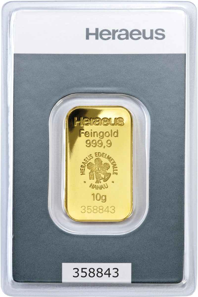 Lingot d'Or 10g Heraeus