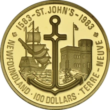 Pièce 100 Dollars Or Canada