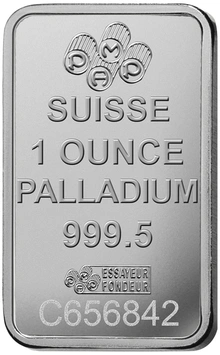 Lingot de Palladium 1 Once Pamp