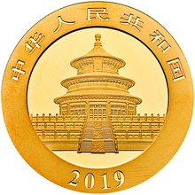 Pièce Panda Or 8g 2019