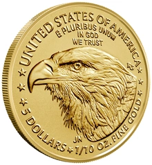 Pièce American Eagle Or 1/10 Once 2026