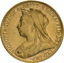 Pièce Souverain Or 1898 Victoria Tête Vieille M