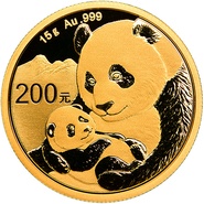 Panda en or de 15 grammes