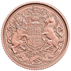 Pièce Demi Souverain Or 2022 Commémorative Elisabeth II