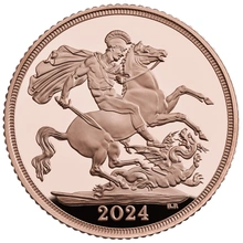 Pièce Souverain Or 2024 BE en Boîte