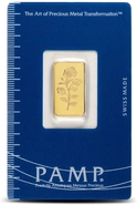 Lingot d'Or 2,5g PAMP la Rose