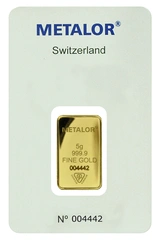 Lingot d'Or 5g Metalor