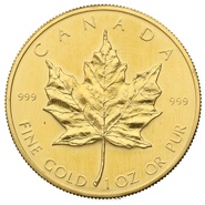 Maple Leaf en or de 1 once- 1981