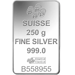 Lingot d'Argent 250g Pamp