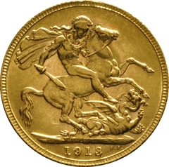 Pièce Souverain Or 1913 (P)