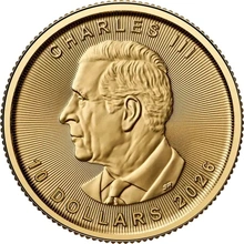 Pièce Maple Leaf Or 1/4 Once 2026