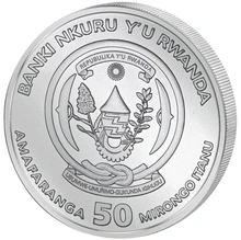 Pièce Africaine Gorilla Rwanda Argent 1 Once 2023