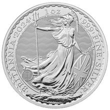 Pièce Britannia Argent 1 Once 2024 dans un Coffret Cadeau