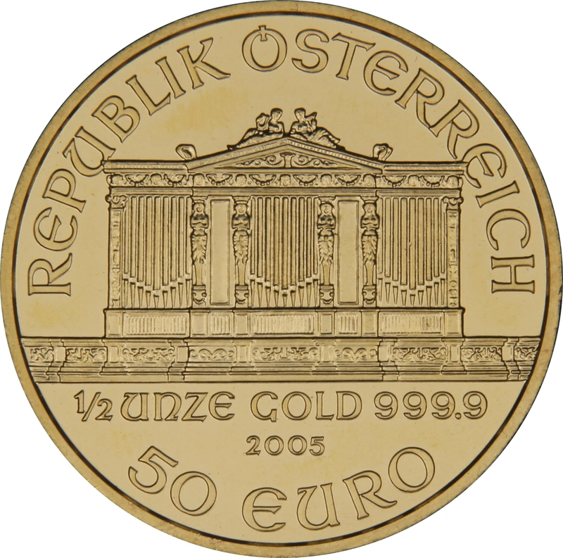 Pièce Philharmonique Or 1/2 Once 2005