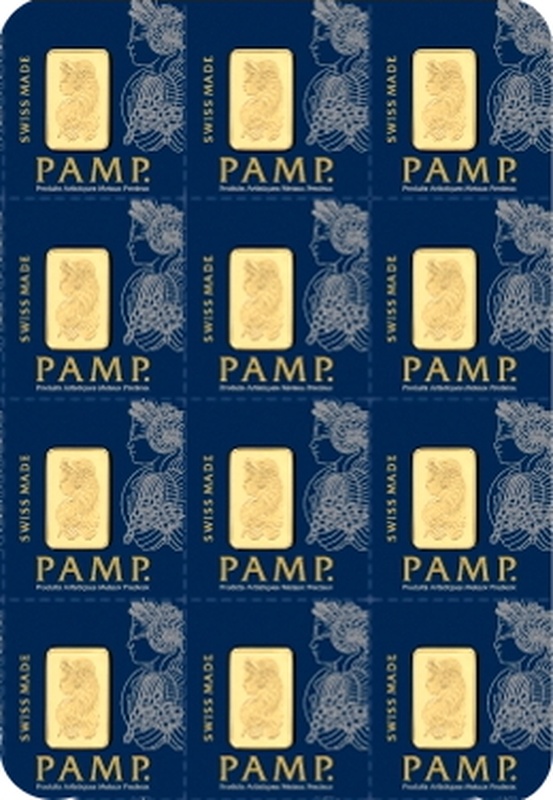 PAMP 12 Gram multigram Gold Bar minted