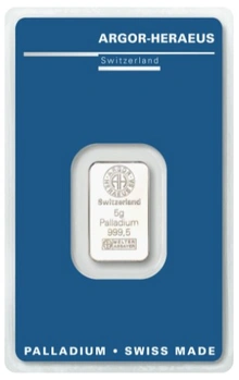 Lingot de Palladium 5g Argor-Heraeus