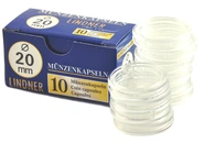 Lindner 20mm Capsules Pour Demi Souverains (Carton de 10)